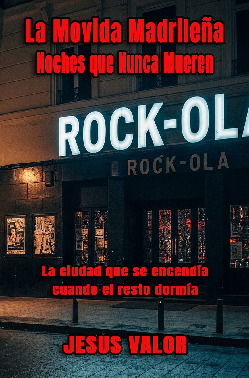 Portada de la novela La Movida Madrileña · Noches que Nunca Mueren de Jesús Valor